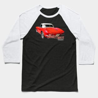 1962 Chevrolet Corvette Convertible Baseball T-Shirt